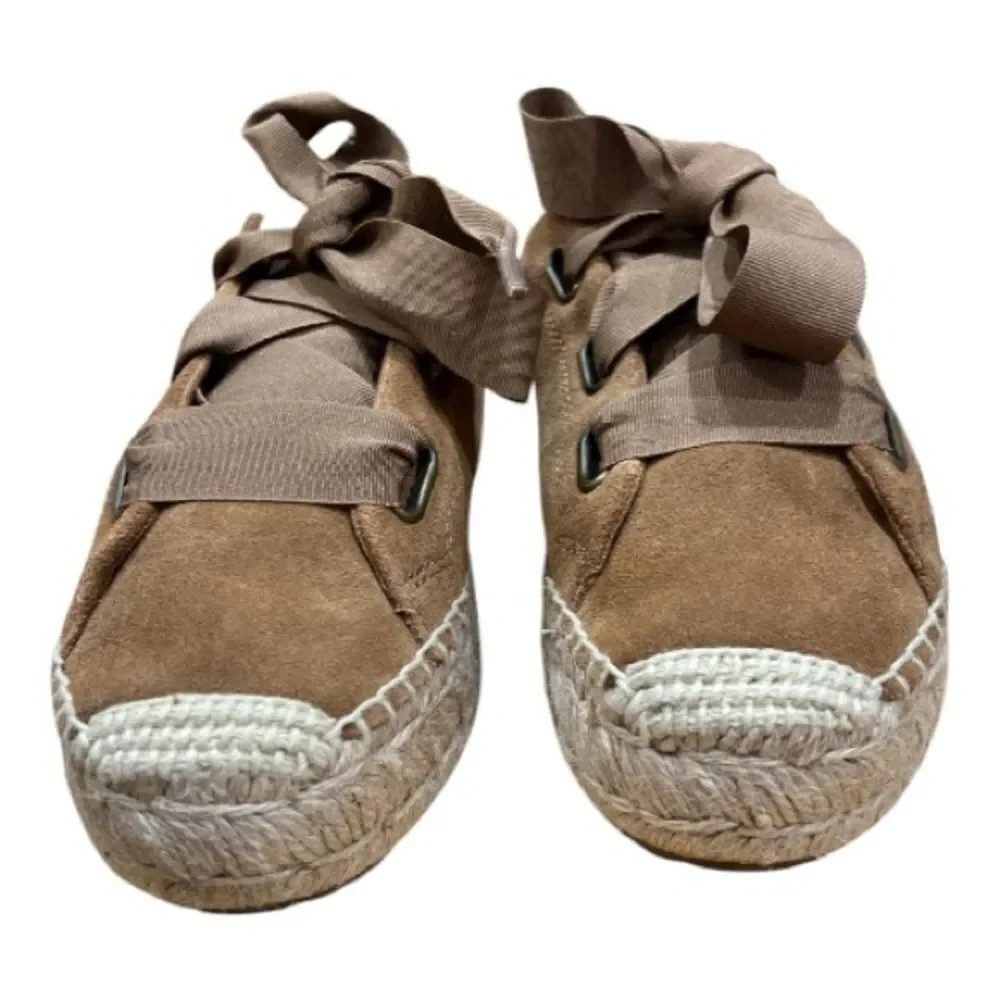 UGG Brianna Suede Chestnut Espadrille Sneaker Size 6